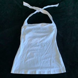 White halter top